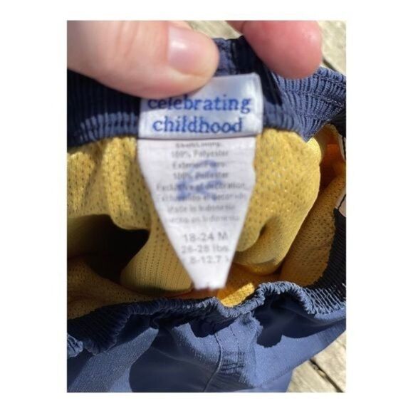 Carter’s wide Leg Track Pants Mesh Lined Sz 18-24 M - Picture 5 of 11